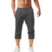 Unbeatable Quality 2025 Summer New Leisure Sports Cotton And Split Shorts Men's Jogging Pants_viptrois.com