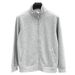Men's Premium Cotton-Blend Zip-Up Jacket – Breathable Relaxed-Fit Sportswear With Ribbed Hem (Light Gray/Navy/Black/Charcoal/Dark Blue)_viptrois.com