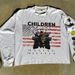 2024 Crew Neck Sweatshirt Cool And Handsome Mesh Drawstring Long Sleeve Red CHILDREN Letter Print New Casual Top_viptrois.com