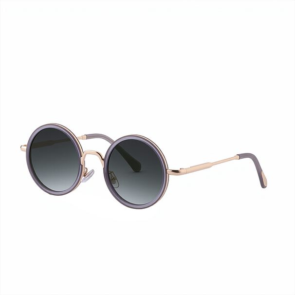 New Fashion Round Frame Sunglasses For Women Personality Outdoor Street Shooting Sunglasses For Women_viptrois.com
