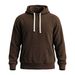 Men's Clothing Men's Casual Sports Sweatshirt Style Commuter Hooded With Pockets Solid Color Fleece Loose Fit_viptrois.com