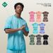 Men's Clothing Summer Dyed Old Washed Men's and Women's Suit Short Sleeve Shorts Street Fashion Retro Couple Outfit_viptrois.com
