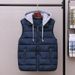 Hot-selling Winter Color Matching Cotton Vest Vest Men's Loose Casual Vest Sports Vest Jacket_viptrois.com