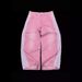 Men's Clothing Retro Street Striped Jeans Washed Distressed Casual Straight Wide Leg Mopping Trousers_viptrois.com