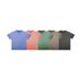 American Vintage Washed Cotton Short Sleeve Solid Color Unisex Base Shirt Street Style Versatile_viptrois.com