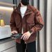 Pulse 2025 Coat Handsome Autumn Winter Workwear European American Style Jacket Men Stand Collar Casual Men's Fashion Trend_viptrois.com
