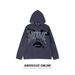 Gothic Letter Hooded Sweatshirt – Unisex Dark Aesthetic Knit Jumper (S-XL, Grey)"_viptrois.com