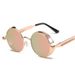 Unisex Steampunk Fashionable Round Retro Glasses Trendy Trendy Sunglasses For Men And Women_viptrois.com