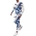 Autumn Personality Funny New Long-sleeved Sports Two-piece Set Crew Neck Casual Printing Men's Sweater Set Top_viptrois.com