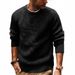 Men's Chunky Knit Sweater – Oversized Winter Pullover With Color-Block Design For Streetwear & Casual Wear_viptrois.com