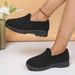 Women's new snow cotton shoes low top warm autumn and winter women's cotton shoes toad shoes fashionable one step comfortable soft bottom snow_viptrois.com