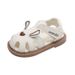 Summer Princess Style Hollow Baotou Baby Toddler Shoes Fashion Rabbit Ears Soft Bottom Girls Beach Shoes Children's Sandals_viptrois.com