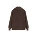 Foreign Trade Retro British Style Men's Solid Color Turn-Down Collar V-Neck Long Sleeve Knitted Sweater Jacket_viptrois.com