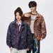 Men's Stand Collar Jacket – Retro Digital Print Windbreaker (Black/Grey/Caramel, M-8xl) Fashion Trends_viptrois.com