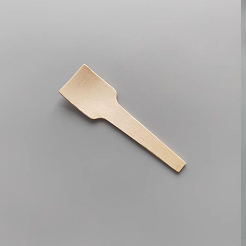 Disposable Wooden Biodegradable Tableware Printed Commercial Hotel Restaurant Birch Wood Spoon Thickened Fork_viptrois.com