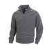 Men's Clothing Slim Stand Collar Long Sleeve Pullover Personality Style Casual Coral Fleece Jacket_viptrois.com