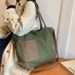 Women's Crossbody Bags Canvas Bag With A High-end Feel, Women's Crossbody Bag, Large-capacity Commuting Single-shoulder Canvas Tote Bag_viptrois.com