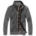 Men’s Zip-Up Knit Sweater Jacket – Retro Stand Collar Pullover With Stylish Color Blocking (Sizes M-3XL)_viptrois.com