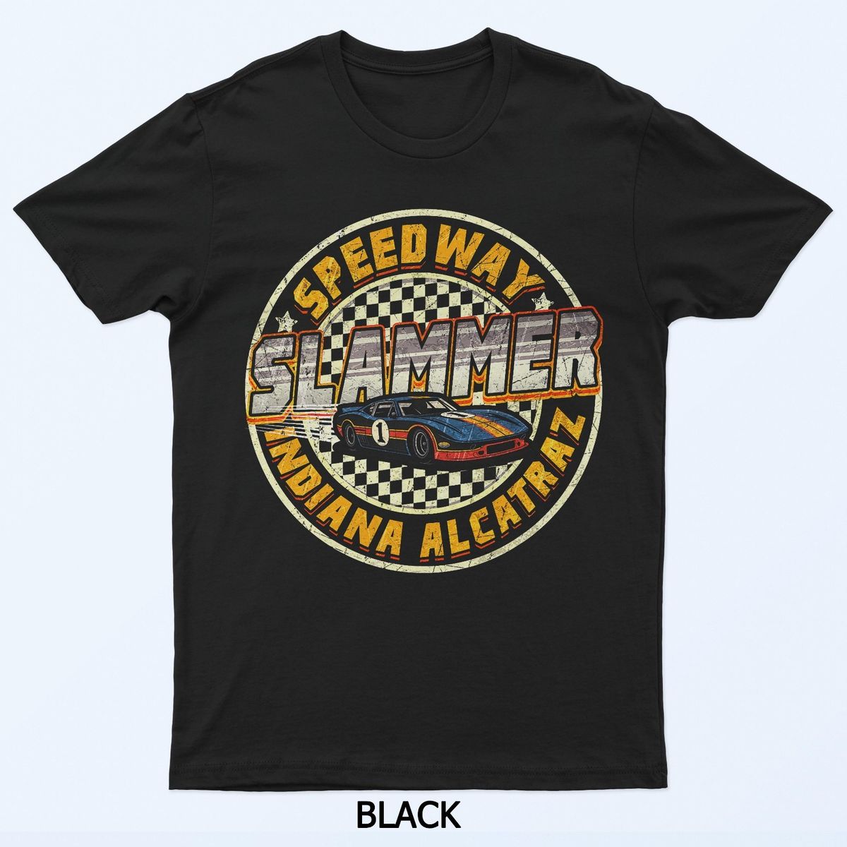 Speedway Slammer Retro T-Shirt Mens Womens Tees Top_viptrois.com