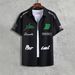 New Large Size Shirt Printing Men's Loose Trendy Short Sleeved Lapel_viptrois.com