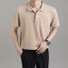 Trendy Hong Kong Style Lapelpolo Men's Short Sleeve Casual Loose Fit Summer Thin Solid Color Knitted Topt Base Layer Top_viptrois.com