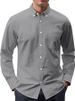 Men's Classic Oxford Button-Down Shirt – Breathable Cotton-Blend Long Sleeve Casual Shirt With Chest Pocket (M-5XL, White/Blue/Grey/Black/Navy)_viptrois.com