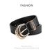 New Gold Buckle Three piece Set Women's Fashion Decoration Jeans Personalized Dressing Student Youth Belt for Women_viptrois.com