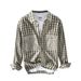 Autumn New Men's Casual Long Sleeved Checkered Cotton Shirt Jacket_viptrois.com