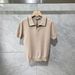 Men's Clothing Summer High End Style Breathable Men's Contrast Color Lapel Knitted Polo Shirt Casual Versatile Short Sleeved Men's T Shirt_viptrois.com