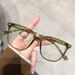 Trend Ultralight Anti-blue Light Glasses Transparent Large Frame Reading Eyeglasses Sunglasses UV400 Shade Eyewear Unisex_viptrois.com