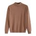 Men's Clothing Fashion Brand Half Turtleneck Sweater Men Autumn And Winter New Style Light Luxury Knitted Sweater High End Bottoming Shirt_viptrois.com