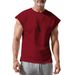 Men's Sleeveless Muscle Tank Tops, Breathable Summer Undershirts, Solid Color Loose Fit Casual Athletic Wear_viptrois.com