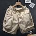 2025 Casual Cargo-Shorts Mann Lose Elastische Taille Kordelzug Mode Shorts Männer 2024 Sommer Große Tasche Weiche Sport Shorts Streetwear_viptrois.com
