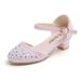 Girls Rhinestone Princess Shoes 2025 Spring New Children's Performance Leather Shoes Girls Stylish Crystal Shoes Baby Single Shoes_viptrois.com