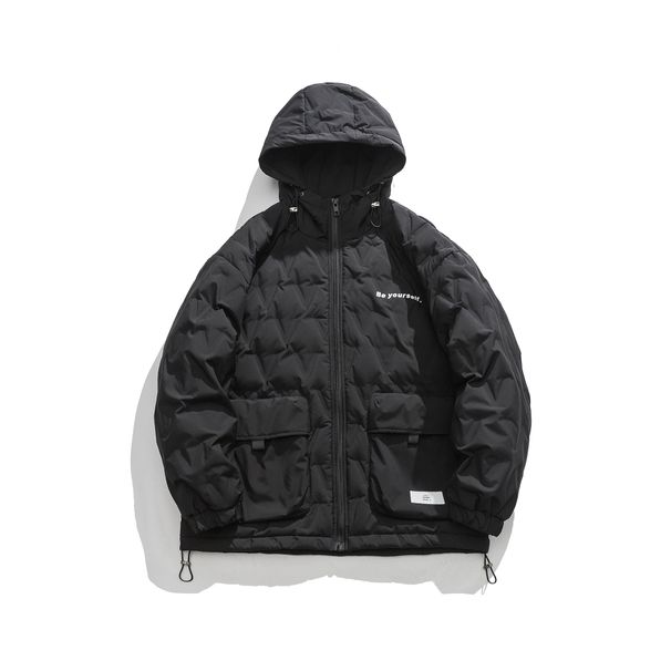 Men's Clothing Winter Workwear Down Jacket Loose Large Size Thick Warm Hooded Jacket_viptrois.com