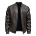 Men's Clothing Splicing Fashion Embroidery PU Leather Men's Jacket Japanese Fashion Brand Motorcycle Clothes Large Size Leather Jacket_viptrois.com