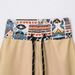 Men's Clothing Summer Men's New Printed Zipper Color Matching Short Sleeved Shorts Two Piece Casual Suit_viptrois.com