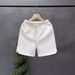 High End Men's Jacquard Shorts With Subtle Patterns Simple Solid Color Summer Capri Pants Drawstring Loose Fit Trendy Casual Bottoms_viptrois.com
