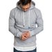Men's Clothing Men's Classic Blank Hooded Sweatshirt Solid Color Autumn And Winter Fleece Pullover Youth Trend Loose Hoodie_viptrois.com