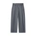 Men's Clothing ACU Men's Clothing | Drape High End Casual Trousers Men's 2025 Autumn Loose Straight Pleated Trousers Suit Trousers_viptrois.com