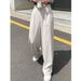 Men's Clothing Women's American Retro Casual Suit Pants, A Versatile Summer Style, Straight Leg, Draped, Loose Fitting Wide Leg Trousers_viptrois.com