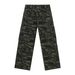 Large Pocket Workwear Jeans Men's Loose Straight Wide Leg Pants_viptrois.com