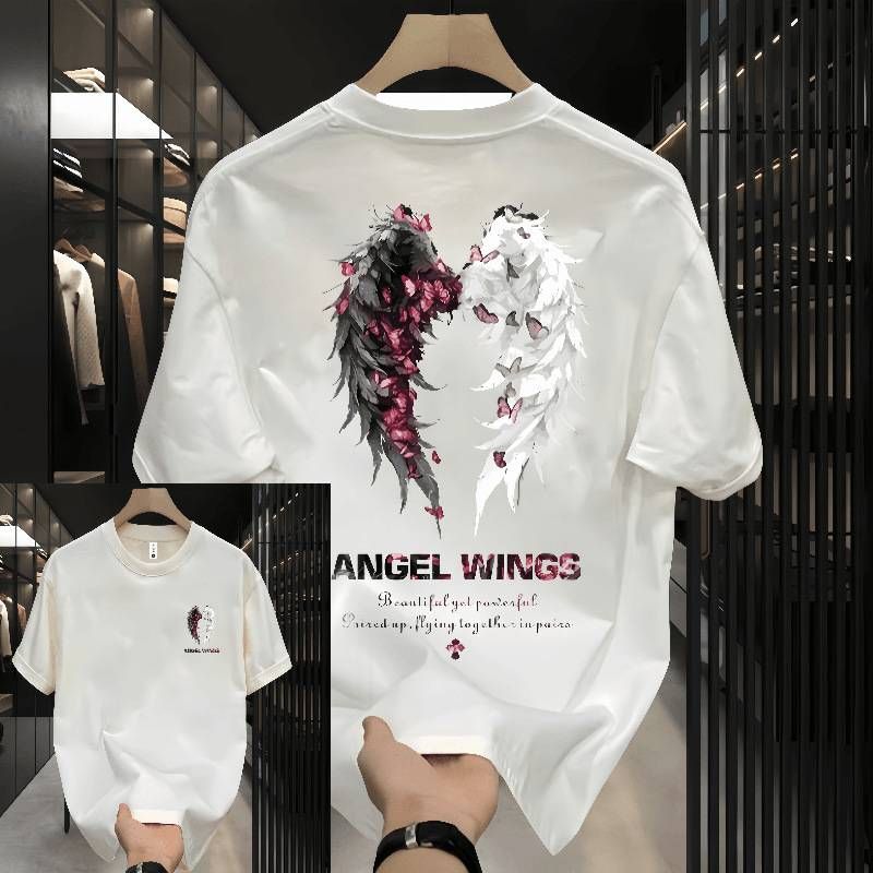A Trendy And Stylish 2025 Summer New Pure Cotton Short-sleeved T-shirt For Men, A High-end Fashion Brand With Loose Half-sleeved Top_viptrois.com