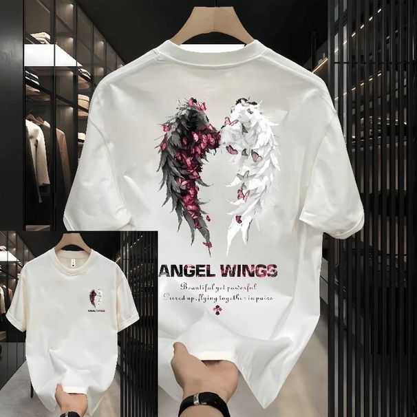 A Trendy And Stylish 2025 Summer New Pure Cotton Short-sleeved T-shirt For Men, A High-end Fashion Brand With Loose Half-sleeved Top_viptrois.com