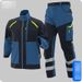 Men's Durable Workwear Set - Tear-Resistant Polyester Coveralls For Construction, Mining & Electrical Workers (Army Green/Navy Blue/Medium Gray)_viptrois.com