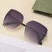 New Fashion Nylon Cut Edge Sunglasses Women's High End Sun Protection Sunglasses Women's Fashion Glasses_viptrois.com