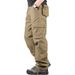 "Men's Cotton Work Pants – Heavy-Duty Cargo Pants For Outdoor & Daily Wear, Plus Sizes Available"_viptrois.com
