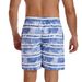 Men's Clothing Quick Drying Beach Pants Striped Printed Washed Fabric Swimming Trunks Large Size Casual Shorts_viptrois.com