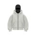 Men's Clothing Autumn Ins New Hooded Sweater Short Jacket Men And Women Double Hat Autumn And Winter Couple Pure Cotton_viptrois.com