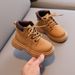 Child's shoes Boys lace-up fashion Doc Martens girls soft-soled single boots_viptrois.com